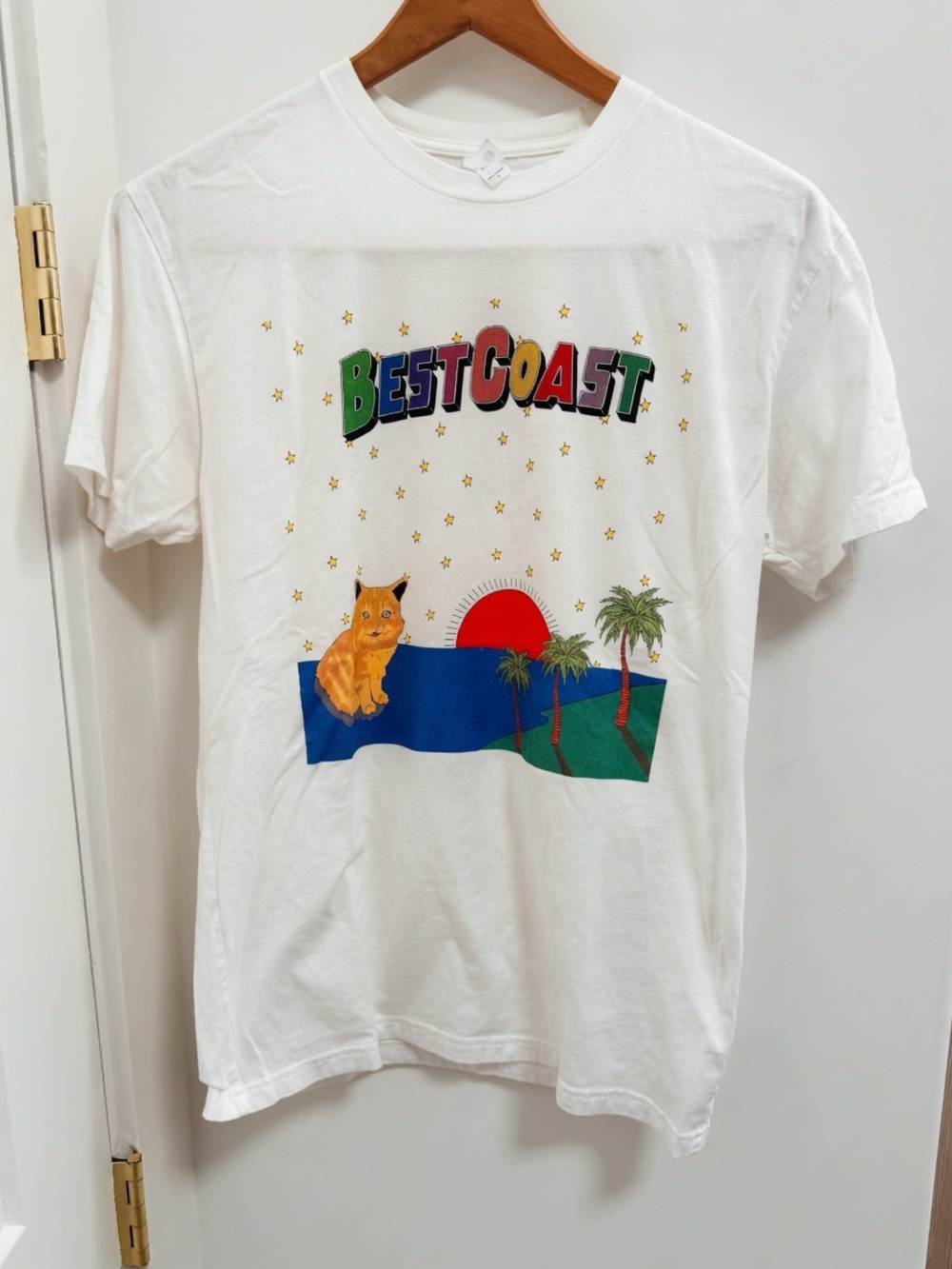 Best Coast Cat Sunset Graphic Tee
